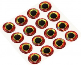 3D Epoxy Fish Eyes, Holographic Bloody, 12 mm